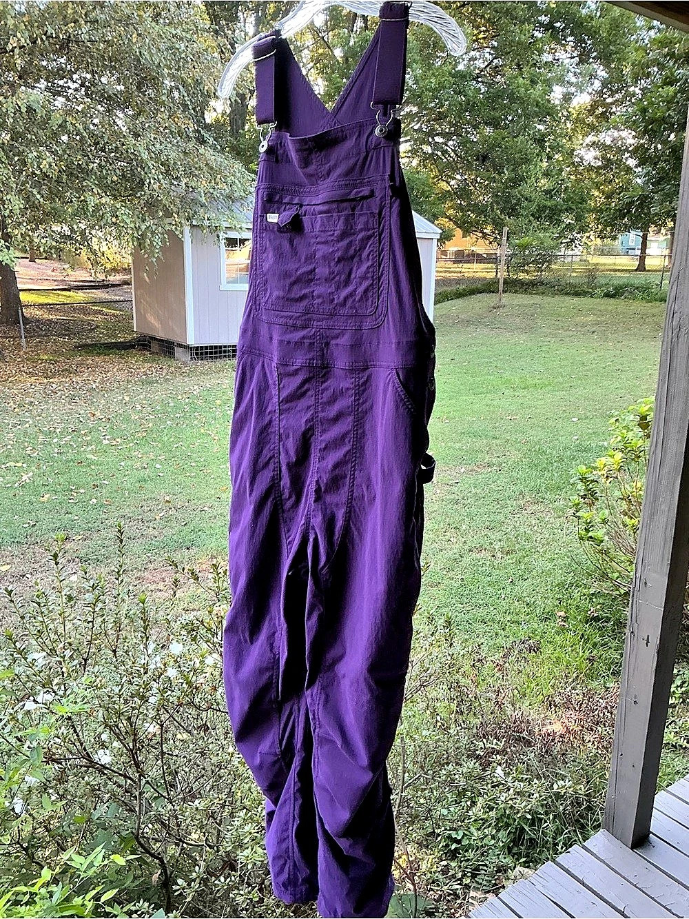 Duluth Trading Purple Bib Overalls Size Large (12-14) Like New